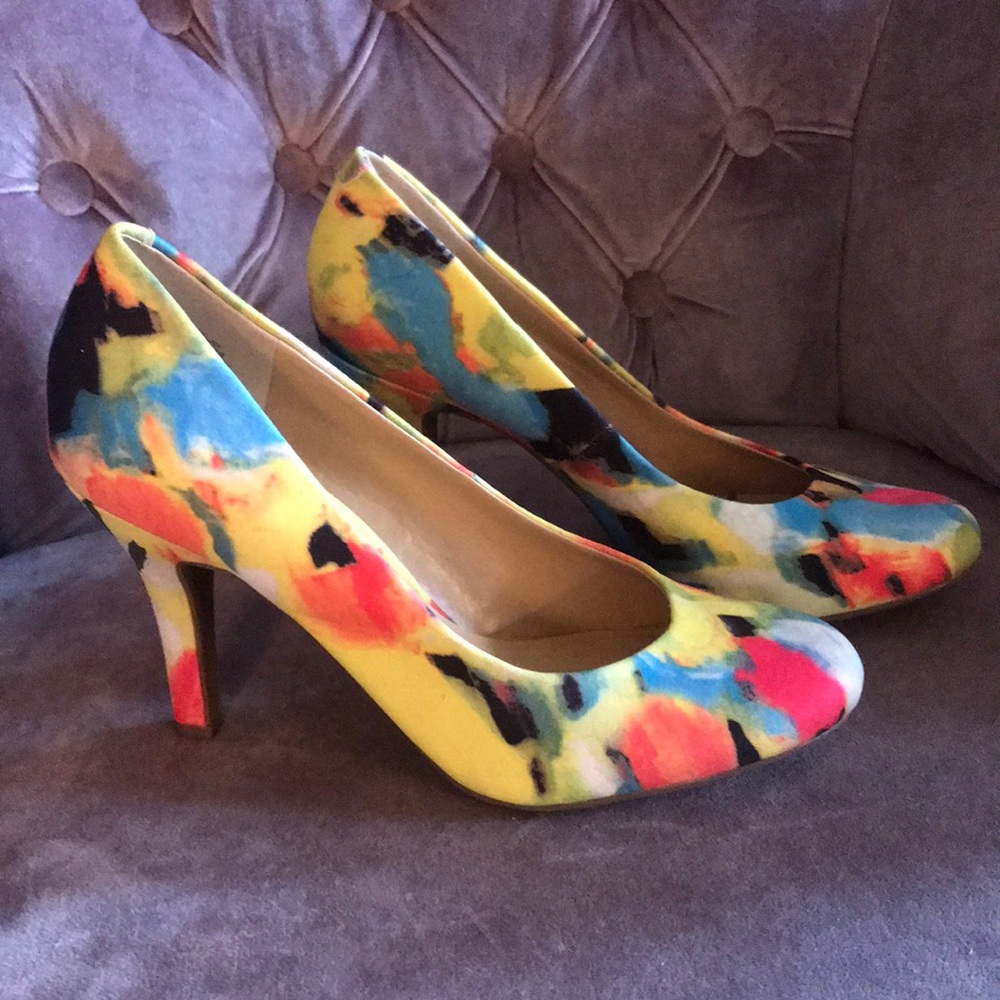 Kelly & Katie Rainbow Tie-Dye  Heels